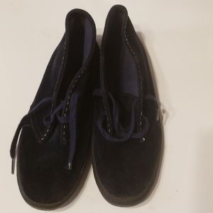 Blue Suede womens Grasshoppers vintage shoes